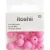 RICO DESIGN - 24 perles rondes 10 mm - fuchsia