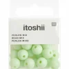 RICO DESIGN - 24 perles rondes 10 mm - vert clair