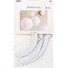 RICO DESIGN - Lampions (x3) en papier blanc, D. 27 cm, 22,5 cm et 18,5 cm