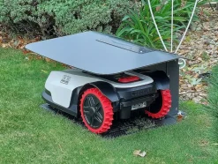ROBOT PROTECT - Abri robot tondeuse multimarque ROBOT PROTECT Side 60 x 70 x 28 cm | Résistant aux intempéries Protection UV | Made in Europe