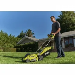 RYOBI - Tondeuse a gazon - 1800 w - ø coupe 40 cm - ramassage et mulching - double poignée vertebrae™ - rlm18e40h