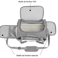 Sac à dos de chat portable et respirant pour sorties grand downypaws