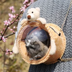 Sac de voyage avec housse pour écureuil, chinchilla, hamster, lapin nain, cochon d'inde, ours - mcboson