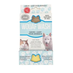 SCALA - Savon + gant bio wouaf wash pour tous les animaux