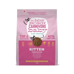 SCHESIR - Croquettes chaton baby poulet et œuf - schesir born carnivore 1,25kg