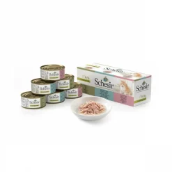 SCHESIR - Pack bouillon de cuisson 3 saveurs chat (boite 6x70g) - schesir 6x70 g