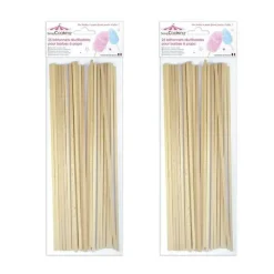 SCRAPCOOKING - 50 bâtonnets pour barbe à papa