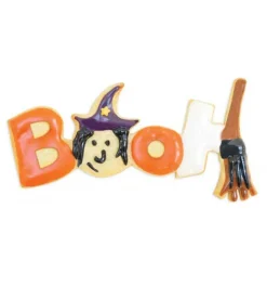 SCRAPCOOKING - Découpoir à biscuits en inox booh halloween + stylo alimentaire noir