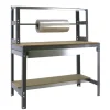 SIMONRACK - Etabli simonwork bt4 box 900 gris/bois gris/bois 1445x910x760 - simonrack