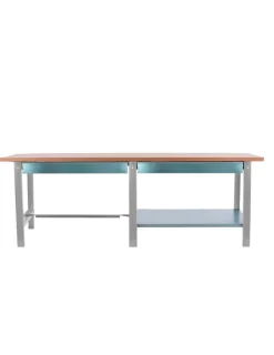 SIMONRACK - Etabli simonwork bt6 pro tandem laminate 2box 2100 gr/hêtre gris/hêtre 865x2100x750 - simonrack