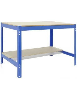 SIMONRACK - Etabli simonwork bt0 1200x750 bleu/bois bleu/bois 842x1210x760 - simonrack