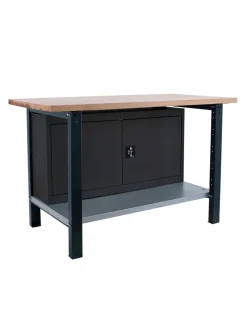 SIMONRACK - Etabli simonwork bt6 pro laminate cabinet 1200 antracite/ antracite/hêtre 865x1200x750 - simonrack