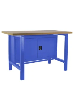 SIMONRACK - Etabli simonwork bt6 mdf cabinet 1800 bleu/bois bleu/mdf 865x1800x750 - simonrack