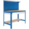 SIMONRACK - Etabli simonwork bt3 box 900 bleu/bois bleu/bois 1445x910x610 - simonrack