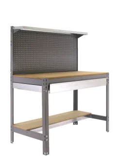 SIMONRACK - Etabli simonwork bt3 box 1200 gris/bois gris/bois 1445x1210x610 - simonrack