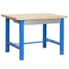 SIMONRACK - Etabli simonwork bt6 mdf 1box 1200x750 bleu/bois bleu/mdf 865x1200x750 - simonrack