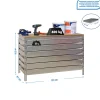 SIMONRACK - Etabli simonwork bt5 box6 900 galva/bois - 842x910x610 600kg - simonrack