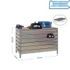 SIMONRACK - Etabli simonwork bt5 box6 1200 gris/bois - 842x1210x760 600kg - simonrack