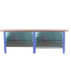 SIMONRACK - Etabli simonwork bt6 pro tandem laminate 10box 2600 bleu/hêtre bleu/hêtre 865x2600x750 - simonrack