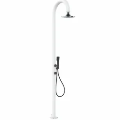 SINED - Douche blanche alu led capteur 3 jets usage interieurexterieur