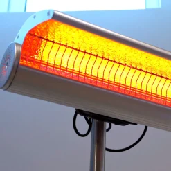 SINED - Lampadaire avec double chauffage sined stufa infrarossi terra 4000
