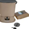 SKAZA - Composteur bokashi essential 15,3l +1kg brain+base-capuccino