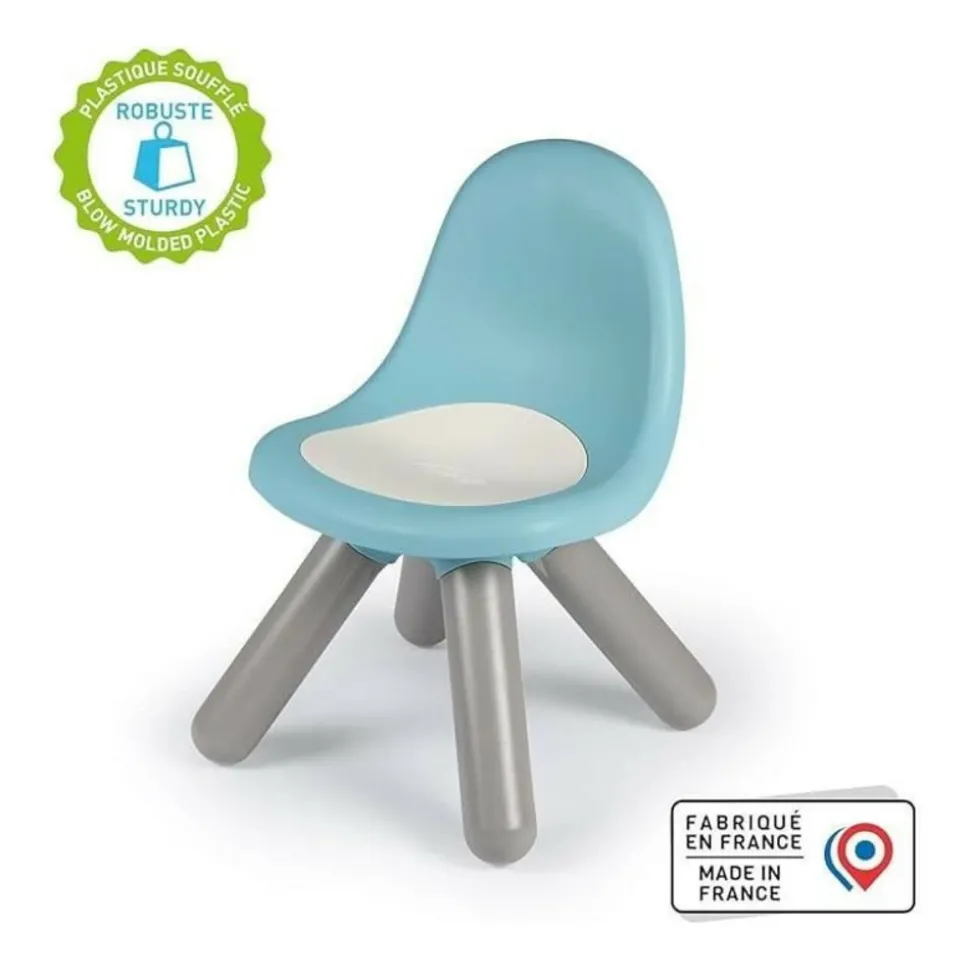 SMOBY - Smoby - chaise enfant bleue- extérieur et intérieur - h27cm - fabrication française