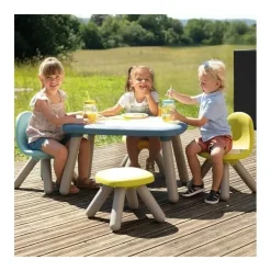 SMOBY - Smoby - chaise enfant bleue- extérieur et intérieur - h27cm - fabrication française