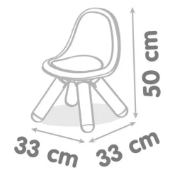 SMOBY - Smoby - chaise enfant bleue- extérieur et intérieur - h27cm - fabrication française