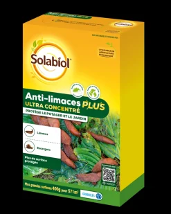 SOLABIOL - Solabiol anti-limaces & escargots ultra concentrés - 2x400g - résistant à la pluie - grande surface de traitement solimaplus400x2
