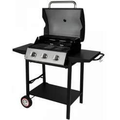 SOMAGIC - Somagic barbecue gaz sur pied 3 feux 10.500w noir - 335541