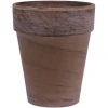 SPANG - Pot rond XL en terre cuite, basalt Ø 39 x H. 45 cm