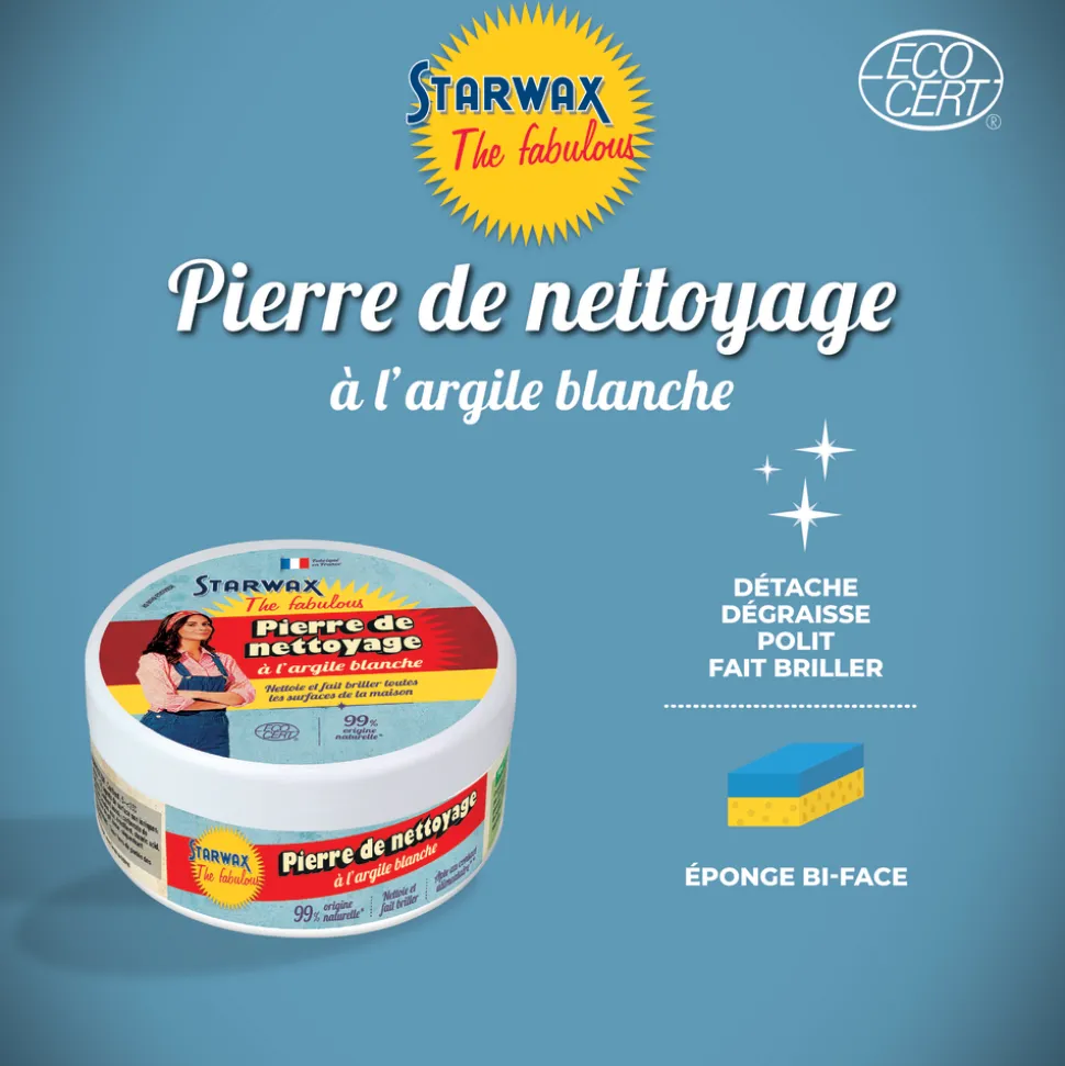 STARWAX THE FABULOUS - Pierre blanche multi-usages 300gr