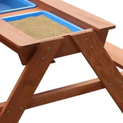 SUNNY - Table de pique-nique dave bac à sable et eau marron