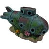 SUPERFISH - Décoration d'aquarium : sous-marin en résine - H.8cm