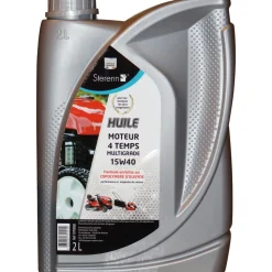 TECHNI-POWER - Huile 4 Temps Motoculture 15W40 2 L Sterenn