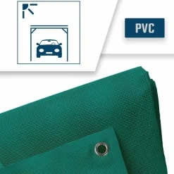 TECPLAST - Bâche carport micro-perforée tecplast mp460cp 3x6 m - verte - garantie 5 ans