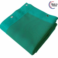 TECPLAST - Bâche carport micro-perforée tecplast mp460cp 4x5 m - verte - garantie 5 ans