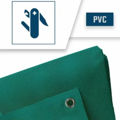 TECPLAST - Bâche micro-perforée tecplast mp460mu 3x5 m - verte - garantie 5 ans