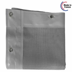 TECPLAST - Bâche micro-perforée tecplast mp460mu 4x5 m - grise - garantie 5 ans