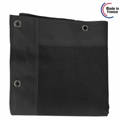 TECPLAST - Toile pergola micro-perforée tecplast mp460pr 2,5x3 m - noire - garantie 5 ans