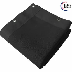 TECPLAST - Toile pergola micro-perforée tecplast mp460pr 3,5x4 m - noire - garantie 5 ans