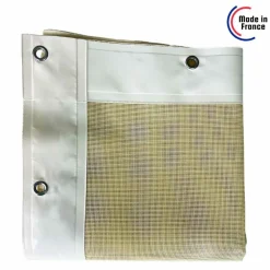 TECPLAST - Toile pergola micro-perforée tecplast mp460pr 4x5 m - ivoire - garantie 5 ans