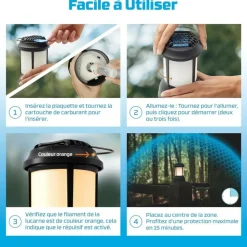 THERMACELL - Lanterne anti-moustiques thermacell: protection efficace et inodore pour vos esp