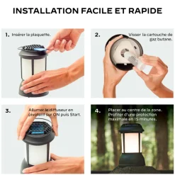 THERMACELL - Lanterne anti-moustiques thermacell: protection efficace et inodore pour vos esp