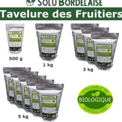 TOUT POUR LES NUISIBLES - Solu'bordelaise - tavelure des fruitiers - 5 kg de bouillie bordelaise non colorée