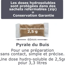 TOUT POUR LES NUISIBLES - Solubtk -pyrale du buis 30gr bacillus thuringiensis -insecticide