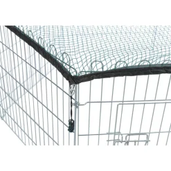 TRIXIE - Enclos extérieur avec filet pour animaux 63x60 cm argenté 6253