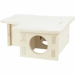 TRIXIE - Maison pour rongeurs à 3 chambres 25x10x25 cm bois