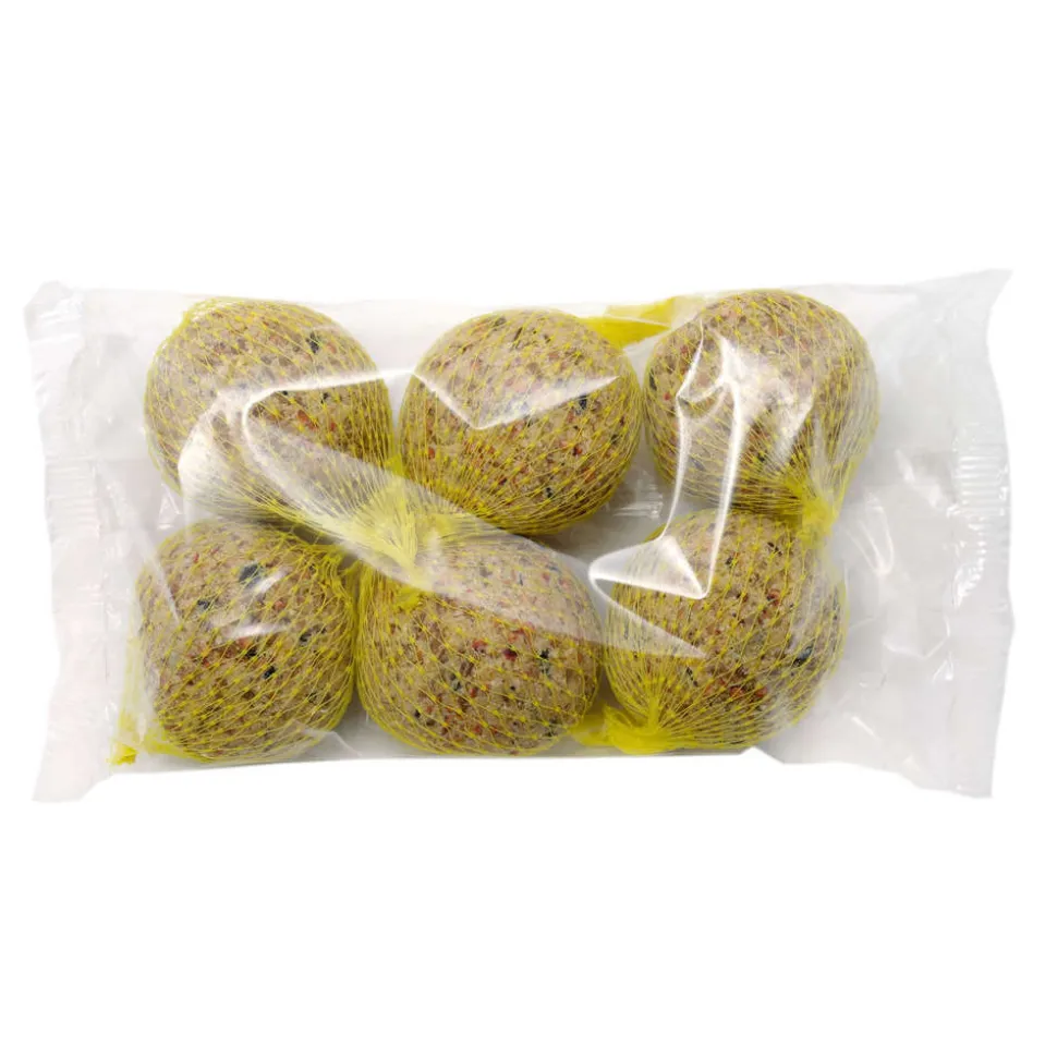 TRUFFAUT BIODIVERSITÉ - Boules de graisse pour oiseaux du jardin Lot de 6 - 540 g